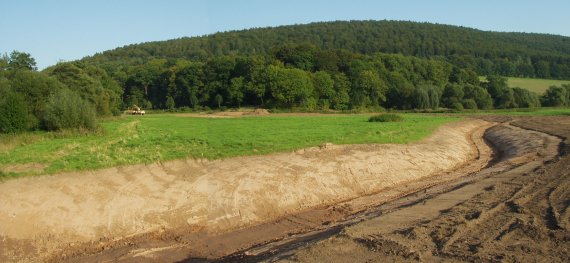 Übersicht des neuen, naturnahen Mündungsbereiches der Nieme.